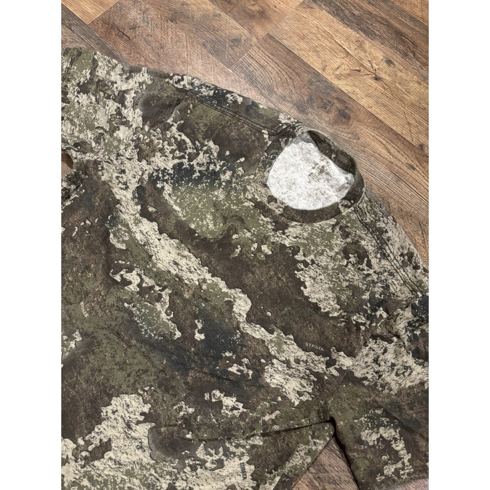 Red Head Camo Shirt Hunting Y2K Style Size L Men's